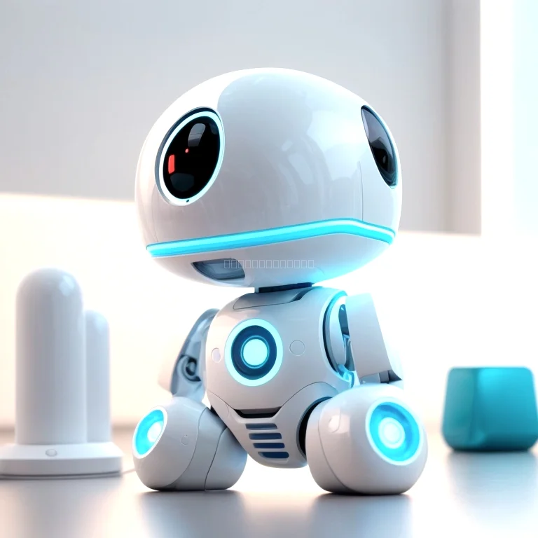 Enfant jouant avec un robot IA de JouetNova