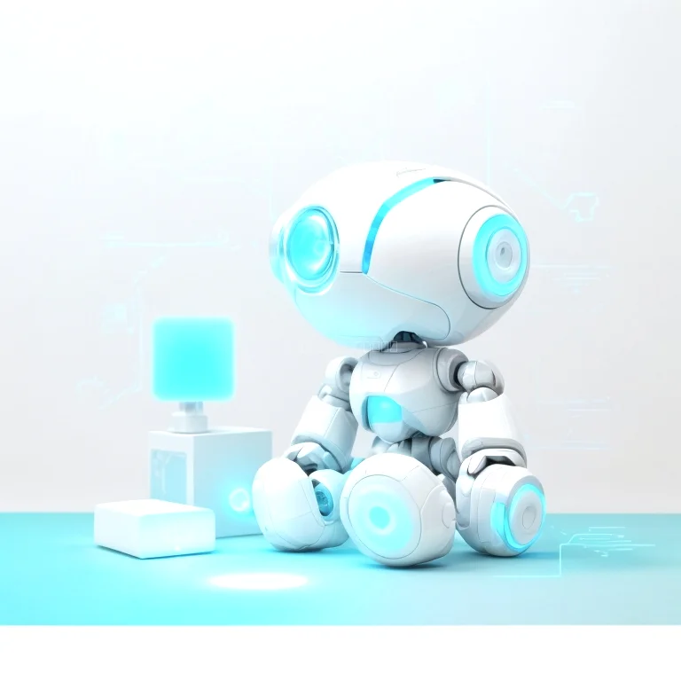 Enfant jouant avec un robot intelligent JouetNova